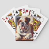  Engelse Bulldog Illustratie Pokerkaarten (Achterkant)