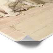 Engelse Bulldog Illustratie Poster (Hoek)