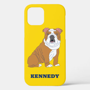 Engelse Bulldog Illustration Personalized Case-Mate iPhone Case