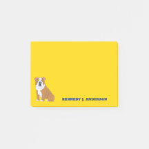 Engelse Bulldog Illustration Personalized