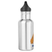 Engelse Bulldog Illustration Personalized Waterfles (Links)