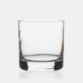 Engelse Bulldog Illustration Personalized Whisky Glas (Rechts)