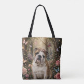 ENGELSE BULLDOG IN BETOVERD BOS TOTE BAG (Achterkant)