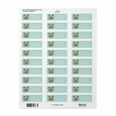 Engelse Bulldog in Hawaiaanse Top Etiket (Full Sheet)