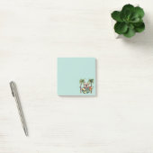 Engelse Bulldog in Hawaiaanse Top Post-it® Notes (Kantoor)