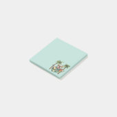 Engelse Bulldog in Hawaiaanse Top Post-it® Notes (Schuin)