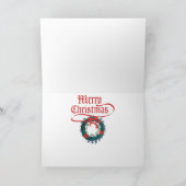 Engelse Bulldog in kerstkleding Kaarten (Binnen)