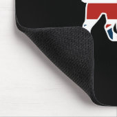Engelse Bulldog in Union Jack Flag Muismat (Hoek)