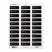 Engelse Bulldog in Union Jack Vlag Etiket (Full Sheet)