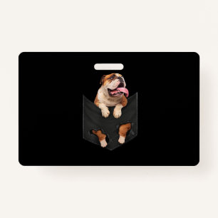 Engelse Bulldog in Your Pocket Dogs Lovers Badge