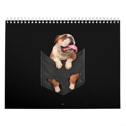 Engelse Bulldog in Your Pocket Dogs Lovers Kalender (Hoes)