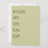 Engelse Bulldog Invitations Birthday/Any Kaart (Achterkant)