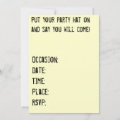 Engelse Bulldog Invitations Birthday/Any Occasion Kaart (Achterkant)