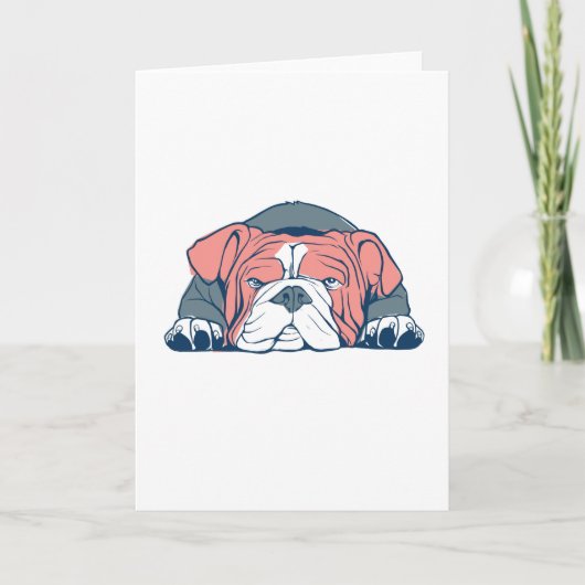 Engelse bulldog kaart (Voorkant)