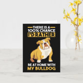 Engelse Bulldog  Kaart (Gele Bloem)