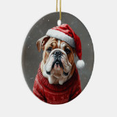 Engelse Bulldog Keramisch Ornament (Rechts)