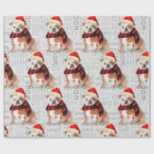 Engelse Bulldog Kerst voor Hondenliefhebbers Cadeaupapier (Vlak)