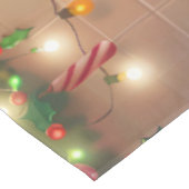 Engelse Bulldog Kerstbak: Festieve Kerstmis Tafelkleed (Gekanteld)