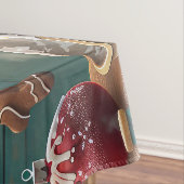 Engelse Bulldog Kerstbak: Festieve Kerstmis Tafelkleed (Voorbeeld)