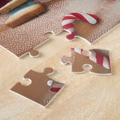 Engelse Bulldog Kerstbakken: Festive Kerstmis Legpuzzel (Zijkant)