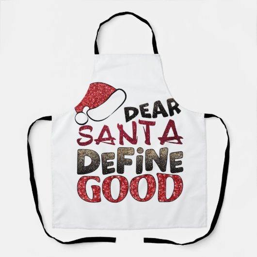 Engelse Bulldog kerstboom lights Xmas B Schort (Voorkant)