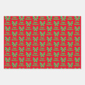 Engelse Bulldog kersthond, groene bus Inpakpapier Vel (Voorkant)