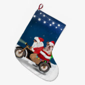 Engelse Bulldog kerstkerstkerstkerstman Grote Kerstsok (Voorkant (Hangend))