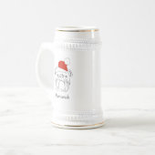 Engelse Bulldog Kerstmis Bierpul (Voorkant links)