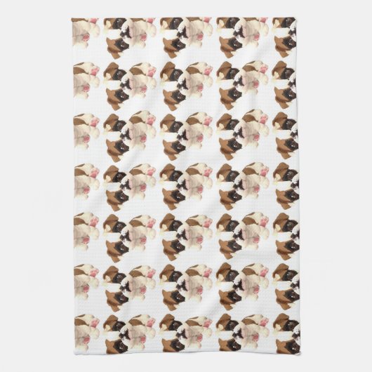 Engelse Bulldog Kitchen Towel Theedoek (Verticaal)