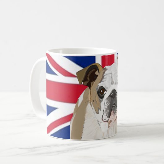 Engelse Bulldog Koffiemok (Voorkant links)