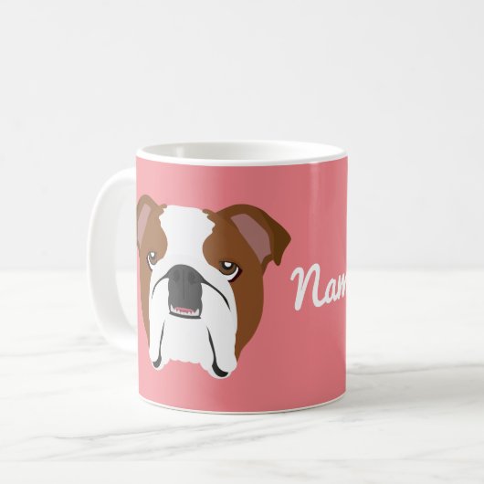 Engelse Bulldog Kopje Koffiemok (Voorkant links)