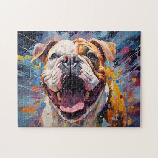 Engelse Bulldog Legpuzzel (Horizontaal)