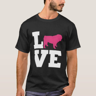 Engelse Bulldog Liefde T-shirt
