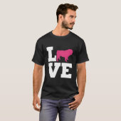 Engelse Bulldog Liefde T-shirt (Voorkant volledig)