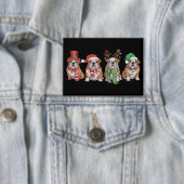 Engelse Bulldog Liefhebber Kerstmis Hond Moeder Ke Button (Insitu)