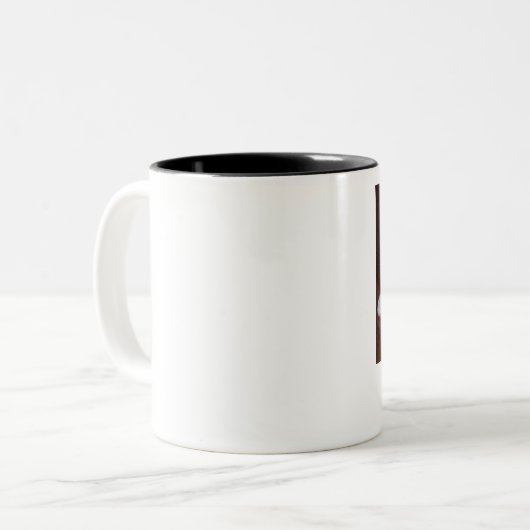 Engelse Bulldog Lover! Tweekleurige Koffiemok (Voorkant links)