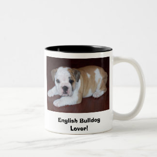 Engelse Bulldog Lover! Tweekleurige Koffiemok