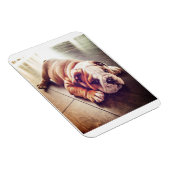 Engelse Bulldog Lying Dog | Dog Photo Magneet (Rechterzijde)