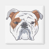 Engelse Bulldog Magneet (Voorkant)
