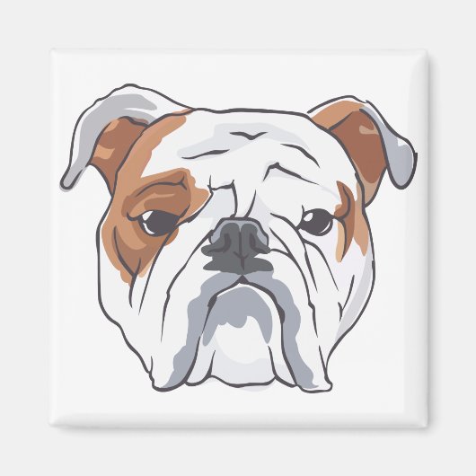 Engelse Bulldog Magneet (Voorkant)