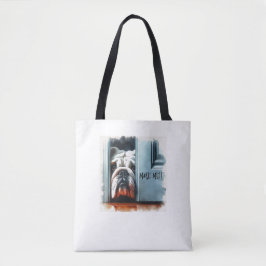 Engelse Bulldog Make Me! Tote bag