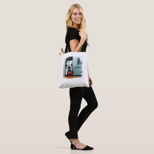 Engelse Bulldog Make Me! Tote bag (Op model)