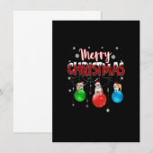 Engelse Bulldog Merry Kerstmis Cute Play Leopard Kaart (Voorkant / Achterkant)