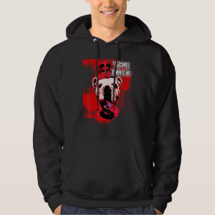 Engelse Bulldog met Crown Dogs Motif Hoodie
