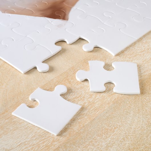 Engelse Bulldog met Hearts Valentijnsdag Legpuzzel (Zijkant)