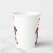 Engelse Bulldog met Hearts Valentijnsdag Papieren Bekers (Links)