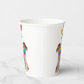 Engelse Bulldog met Hearts Valentijnsdag Papieren Bekers (Rechts)