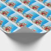 Engelse Bulldog met kerstcadeaus Cadeaupapier (Hoek)