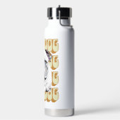 Engelse Bulldog met Retro Font Waterfles (Links)