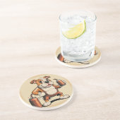 Engelse Bulldog met Soda Onderzetter (Zijkant)
